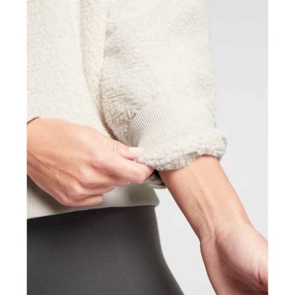 ATHLETA | ASANA SHERPA CREW NECK SWEATER - Picture 3 of 3